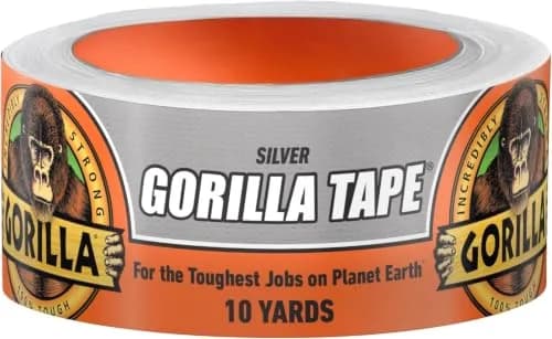 Gorilla Tape Silver 1.88 in x 10 yd (Pack of 6) | Triple Layer Strength for Tough Jobs thumbnail 1