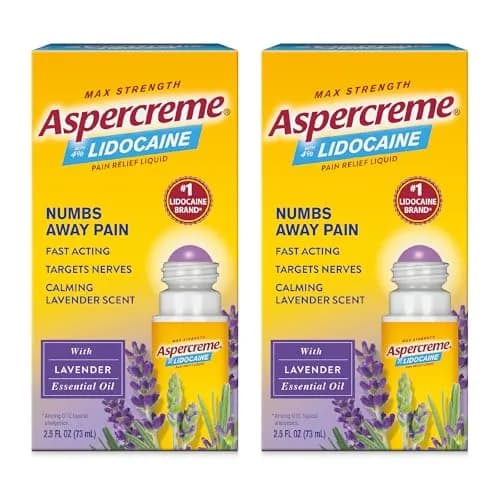 Aspercreme Essential Oils Pain Relief Roll On, Lavender, 2.5 oz. | Fast-Acting, No-Grease, Travel-Friendly thumbnail 1