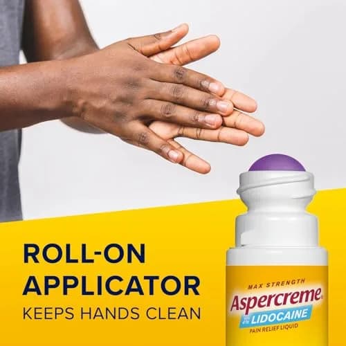 Aspercreme Essential Oils Pain Relief Roll On, Lavender, 2.5 oz. | Fast-Acting, No-Grease, Travel-Friendly thumbnail 6