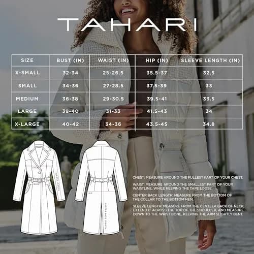 TAHARI Women's Sydney Soft Wool Topper Coat, Black, X-Small | Relaxed Wool Blend Overcoat for Cold Weather thumbnail 5