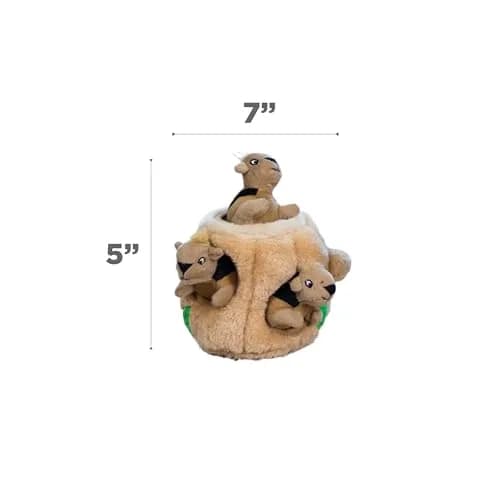 Outward Hound Hide-A-Squirrel Interactive Plush Dog Toy Puzzle with 3 Squeaky Squirrels, Small (Pack of 12) thumbnail 7