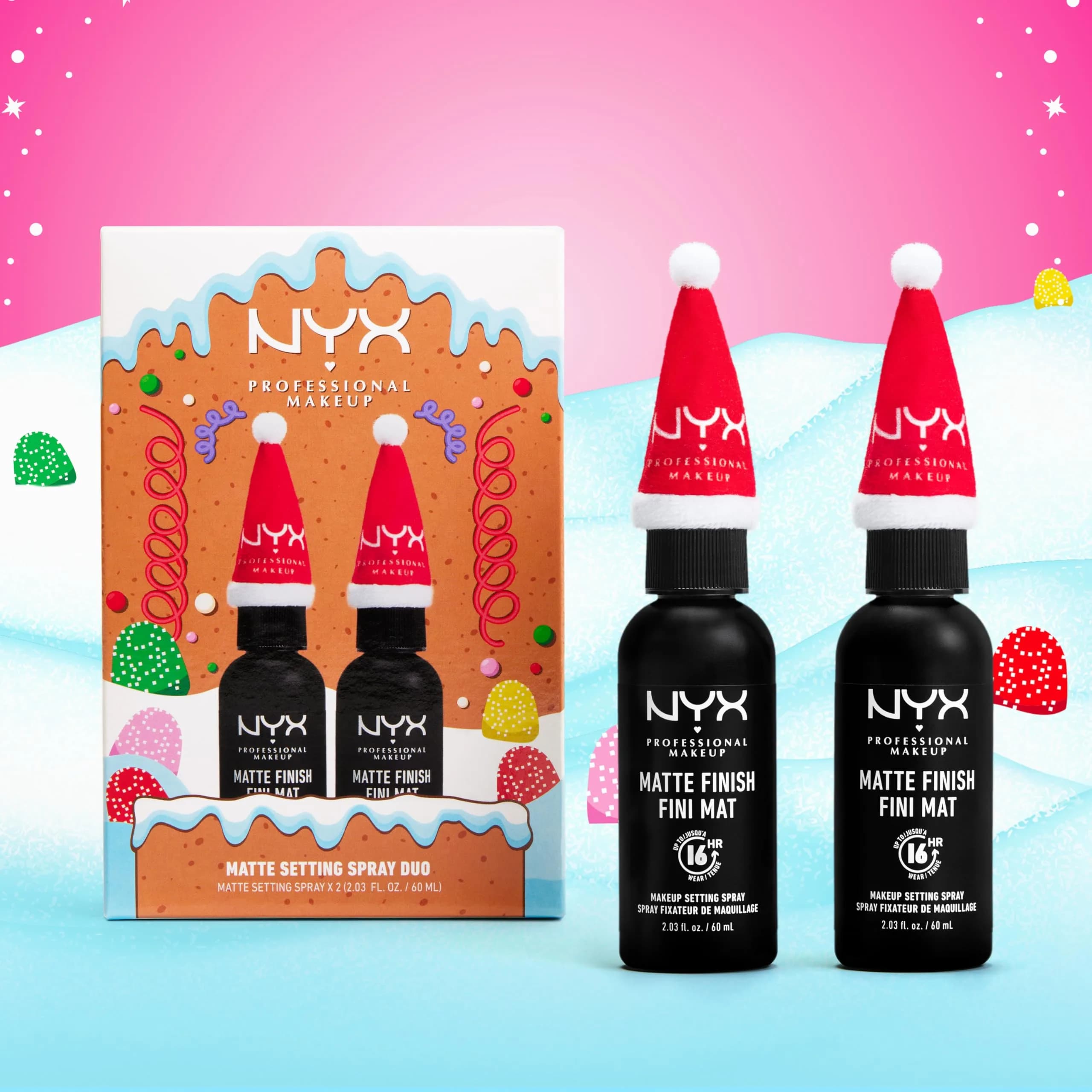 NYX PROFESSIONAL MAKEUP Matte Setting Spray Duo 118ml (2 x 2.03 Fl Oz) | Long-Lasting Mist for Up to 16HR Wear - view 3