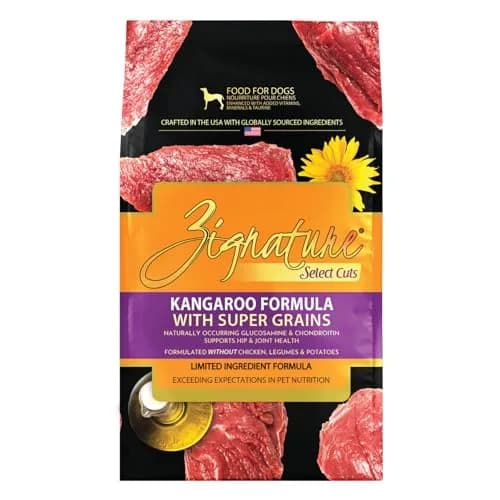 Zignature Select Cuts Kangaroo Formula 25lb Bag | High-Protein, Limited Ingredient Dog Food thumbnail 1