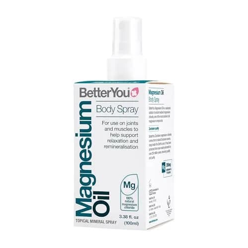 BetterYou Magnesium Oil Body Spray Natural 100ml (3.38 Fl Oz) | Supports Muscle Recovery & Bone Health thumbnail 1