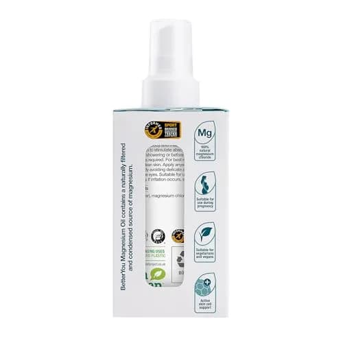 BetterYou Magnesium Oil Body Spray Natural 100ml (3.38 Fl Oz) | Supports Muscle Recovery & Bone Health thumbnail 8