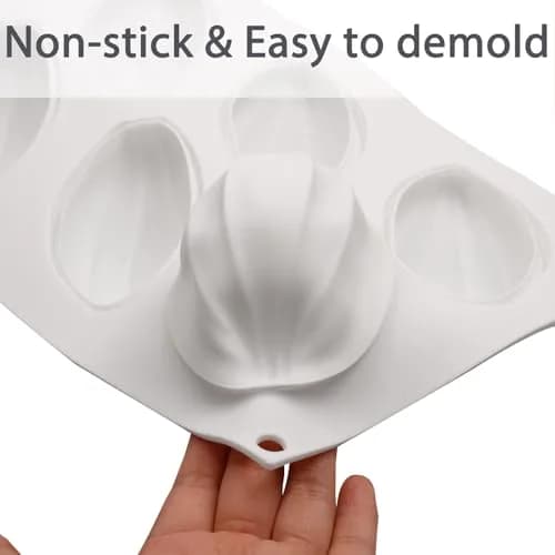 Fchil Silicone Cocoa Bean Mold 6-Cavity (2 Molds, 12 Cavities Total) | Professional Chocolate Candy Making thumbnail 8