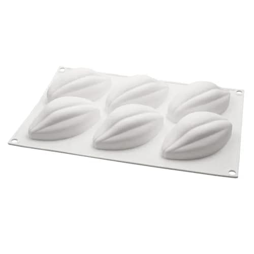 Fchil Silicone Cocoa Bean Mold 6-Cavity (2 Molds, 12 Cavities Total) | Professional Chocolate Candy Making thumbnail 9