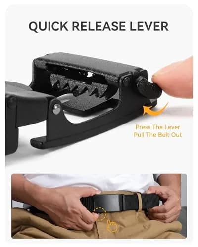 CHAOREN 1.5" Nylon Ratchet Belt Men - Casual Work Belt for Jeans | Strong, Stylish & Adjustable thumbnail 5