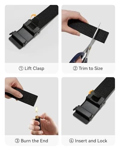 CHAOREN 1.5" Nylon Ratchet Belt Men - Casual Work Belt for Jeans | Strong, Stylish & Adjustable thumbnail 6