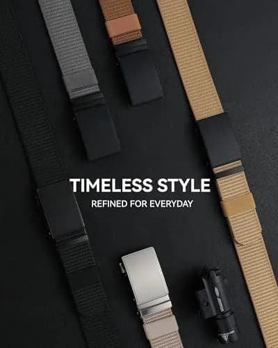 CHAOREN 1.5" Nylon Ratchet Belt Men - Casual Work Belt for Jeans | Strong, Stylish & Adjustable thumbnail 7