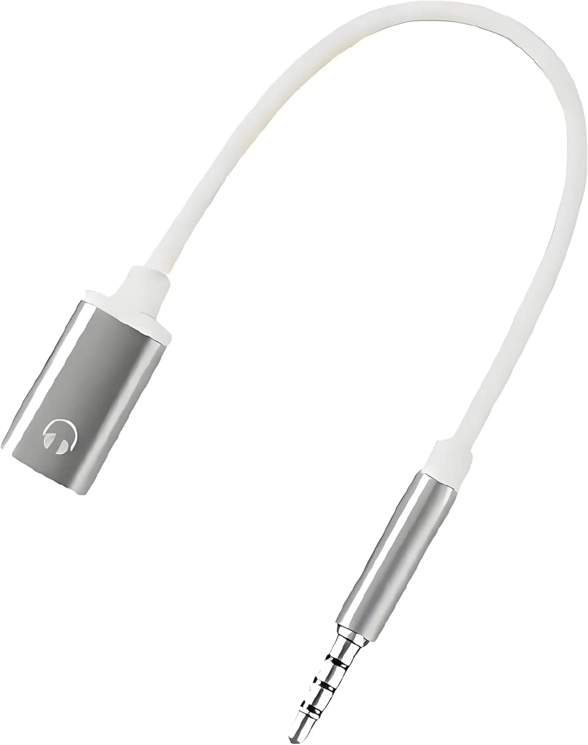 Tiosen 3.5mm Male to Type-C Female Audio Adapter Cable | White, Compatible with Smartphones, MP3 Players, Laptops, Tablets — White