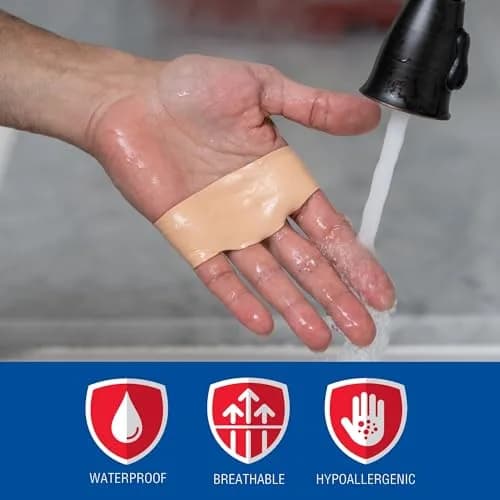 Nexcare Blister Prevention Tape 1 in x 5 yds (2.54 cm x 4.57 m) | Waterproof Foam Medical Tape for Feet, Heels, Toes, Fingers thumbnail 4
