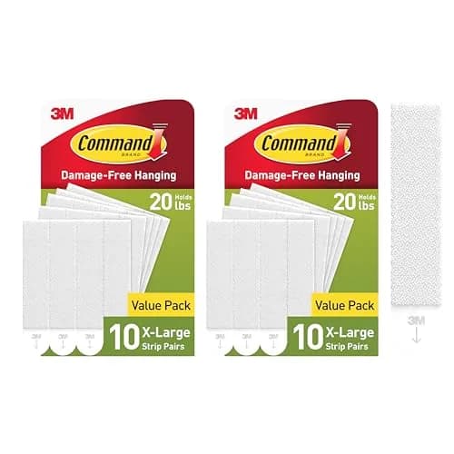 Command Heavyweight Picture Hanging Strips XL 20 lb 40 Strips | Damage-Free Hanging for Home Decor thumbnail 1