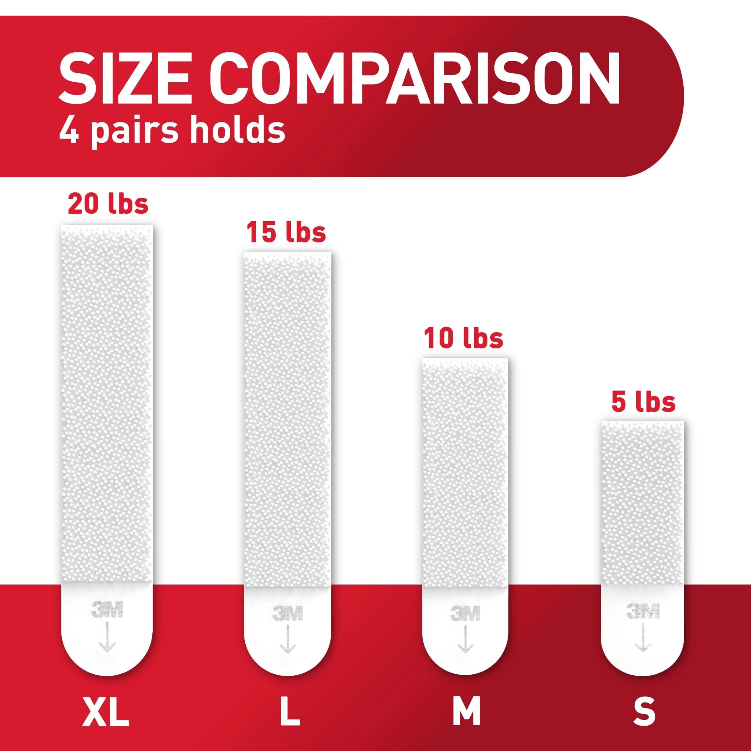 Command Heavyweight Picture Hanging Strips XL 20 lb 40 Strips | Damage-Free Hanging for Home Decor - view 5