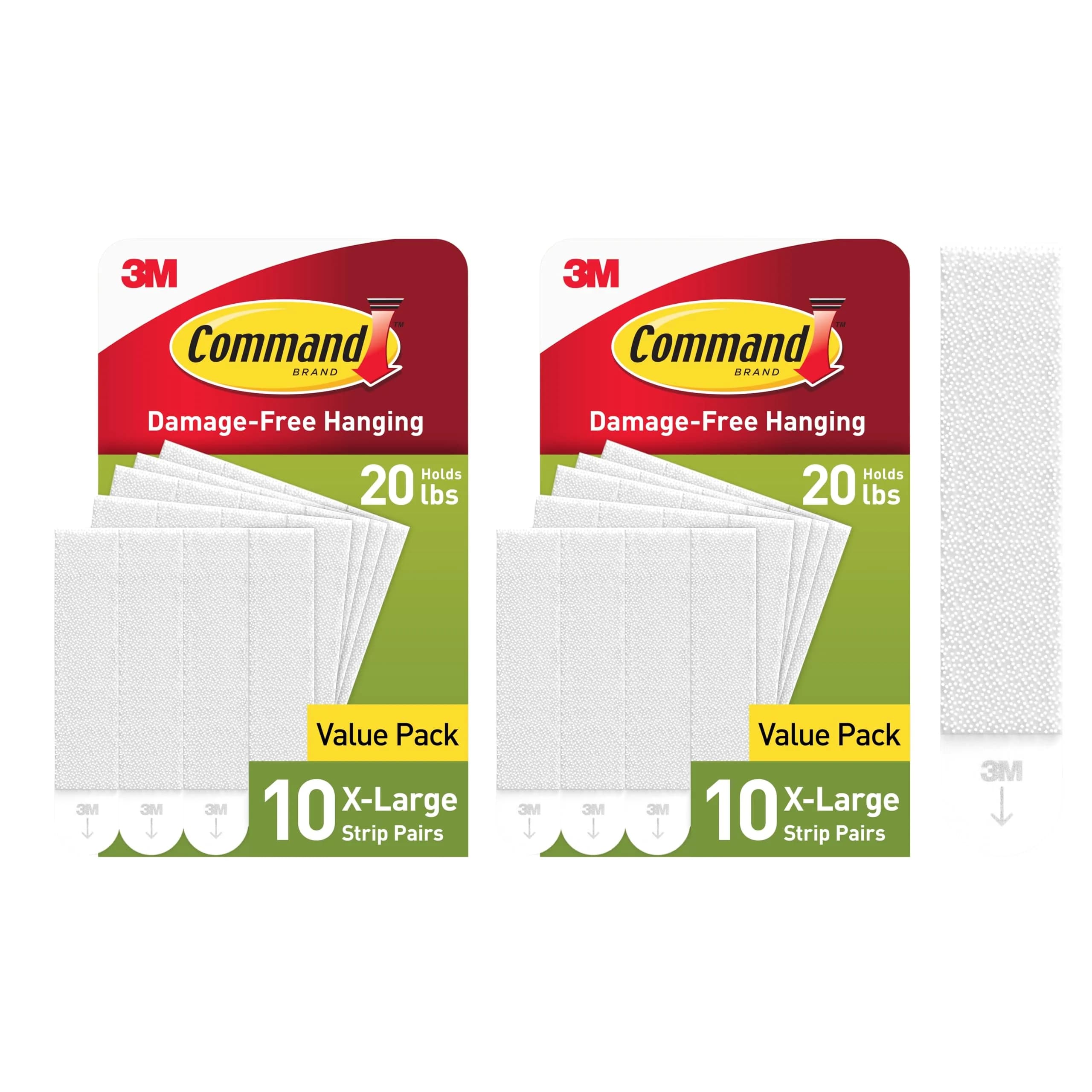 Command Heavyweight Picture Hanging Strips XL 20 lb 40 Strips | Damage-Free Hanging for Home Decor - main product image