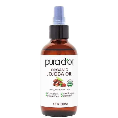PURA D'OR Organic Jojoba Oil 118ml (4 Fl Oz) | USDA Certified Pure Natural Moisturizer for Skin, Hair, Body, Face & Nails thumbnail 1