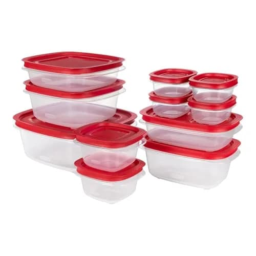 Rubbermaid EasyStore 22-Piece Food Storage Container Set | Stackable & Nestable for Kitchen Organization thumbnail 4