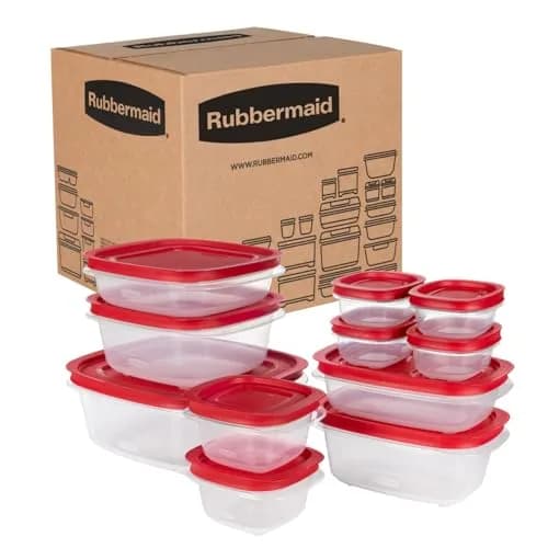 Rubbermaid EasyStore 22-Piece Food Storage Container Set | Stackable & Nestable for Kitchen Organization thumbnail 1