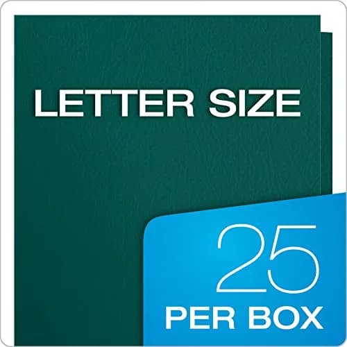Oxford Twin-Pocket Folders, Textured Paper, Letter Size, Teal, Pack of 125 | Heavy Paper Texture for Office & School thumbnail 6