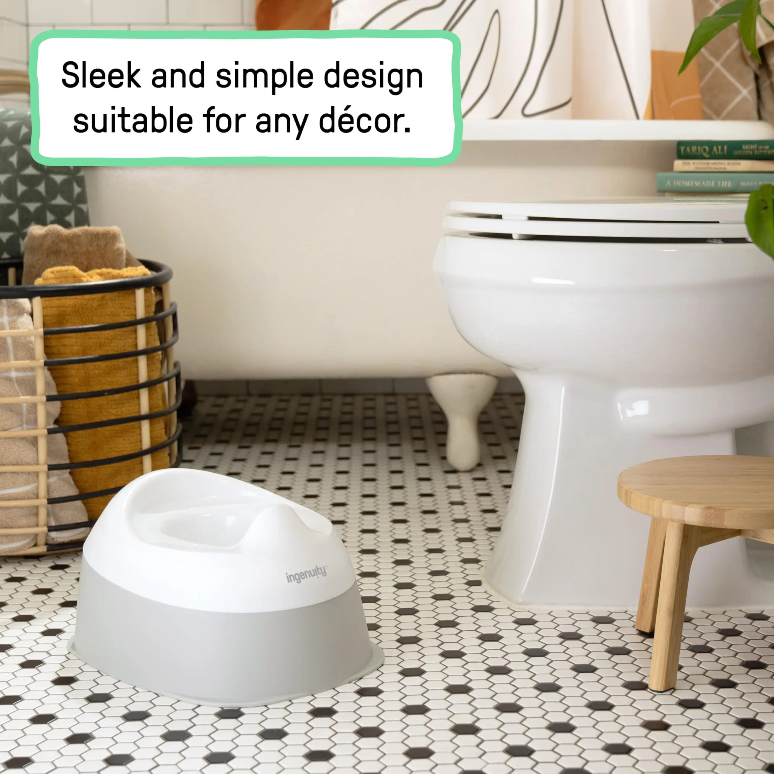 Ingenuity Ready Set Go Potty Training Toilet 4 Pack | Wide Stable Base for Toddlers - view 5