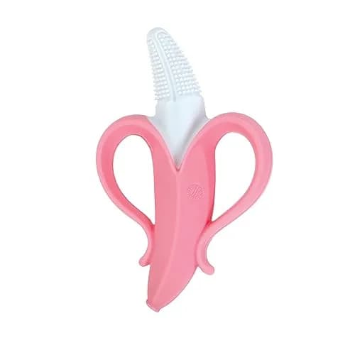 Nuby NanaNubs Banana Massaging Toothbrush Teether 12-Pack | BPA-Free Silicone for 3+ Months thumbnail 2