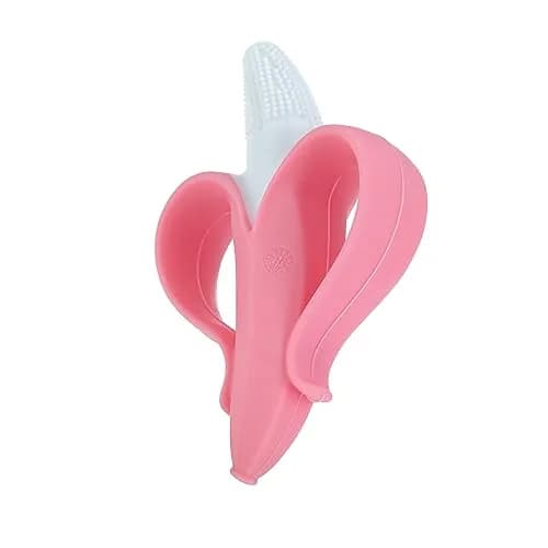 Nuby NanaNubs Banana Massaging Toothbrush Teether 12-Pack | BPA-Free Silicone for 3+ Months thumbnail 3