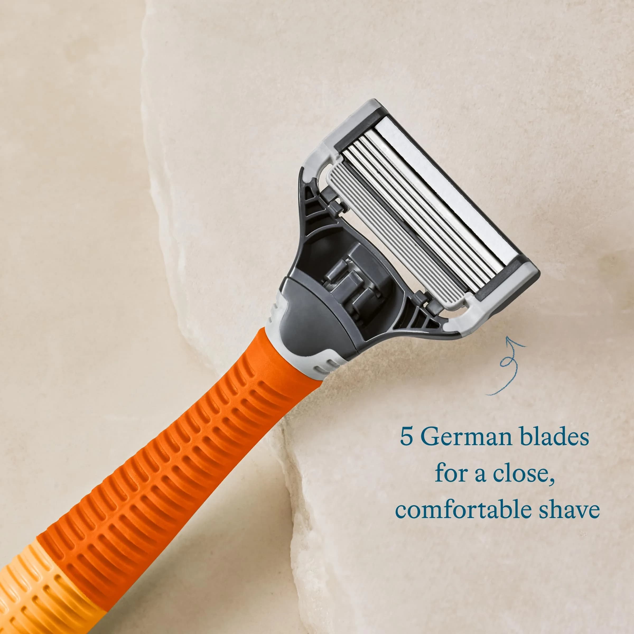 Harry's Original Shaving Kit for Men - Razor Handle and 3 Blade Refills (Ember, 10-Pack) | German Engineered Blades - view 3