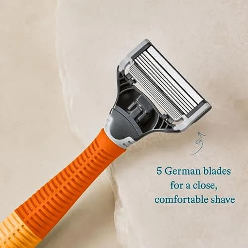 Harry's Original Shaving Kit for Men - Razor Handle and 3 Blade Refills (Ember, 10-Pack) | German Engineered Blades thumbnail 3