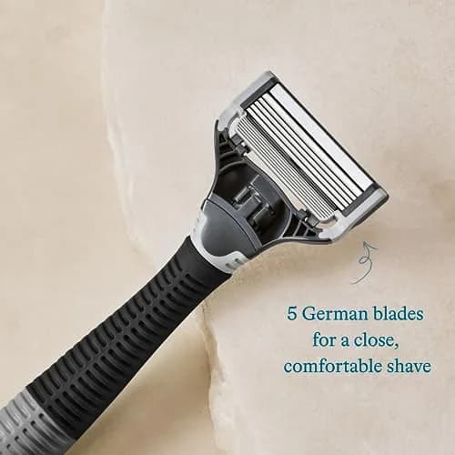 Harry's Original Shaving Kit for Men - Razor Handle and 3 Blade Refills (Pack of 10) | German Engineered Blades thumbnail 3