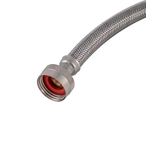 Eastman Braided Stainless Steel Washing Machine Hose Connectors with Elbows 1.52 m (5 ft) Pack of 2 | Full Flow, High Pressure, CSA Certified thumbnail 7