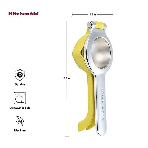 KitchenAid Citrus Juice Press Squeezer for Lemons and Limes 8 Inch | Seed Catcher & Pour Spout, Pack of 12 thumbnail 2