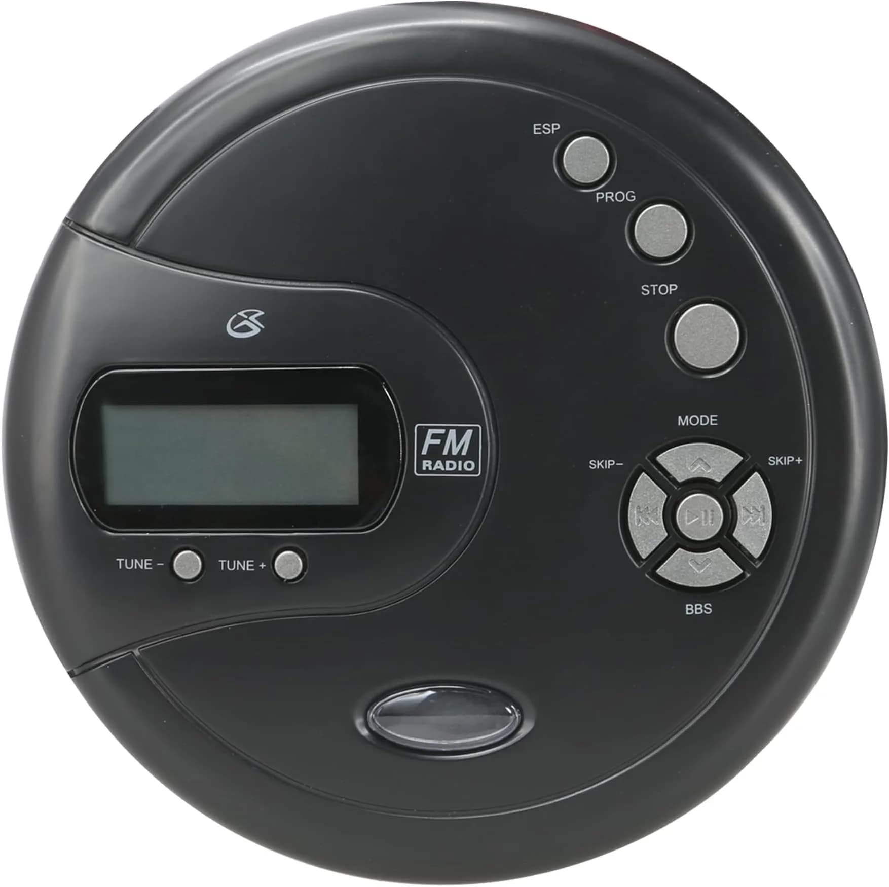 GPX PC332B Portable CD Player with FM Radio & Earbuds - Black, Pack of 6 | 18.79cm (7.4in) x 15.49cm (6.1in) x 4.7cm (1.85in) - main product image