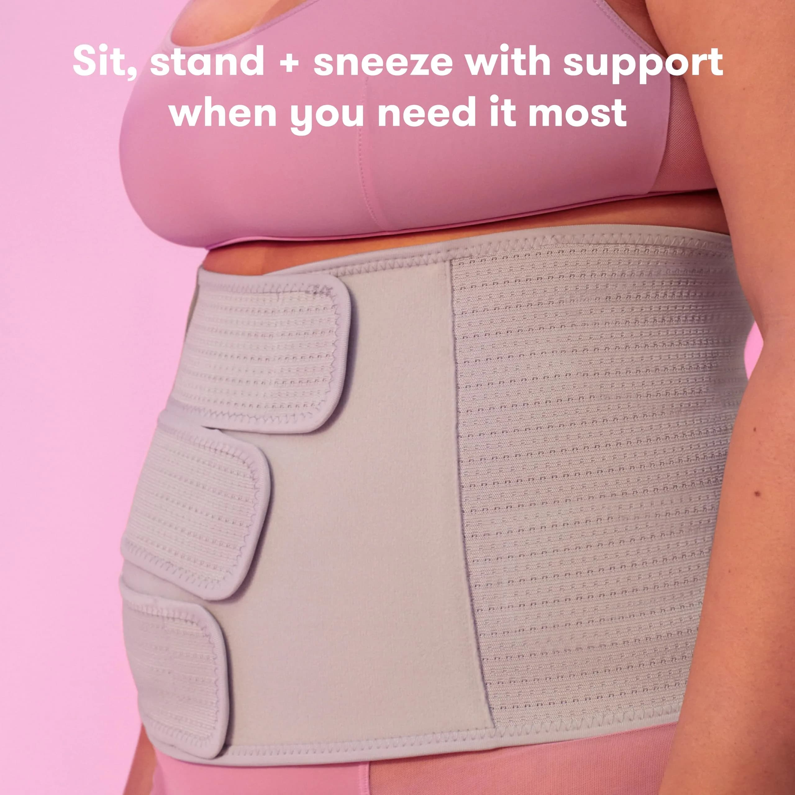 Frida Mom Postpartum Belly Binder 9" High (Pack of 4) | Adjustable Compression Wrap for C-Section & Vaginal Birth Recovery - view 6