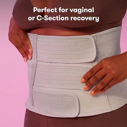 Frida Mom Postpartum Belly Binder 9" High (Pack of 4) | Adjustable Compression Wrap for C-Section & Vaginal Birth Recovery thumbnail 3