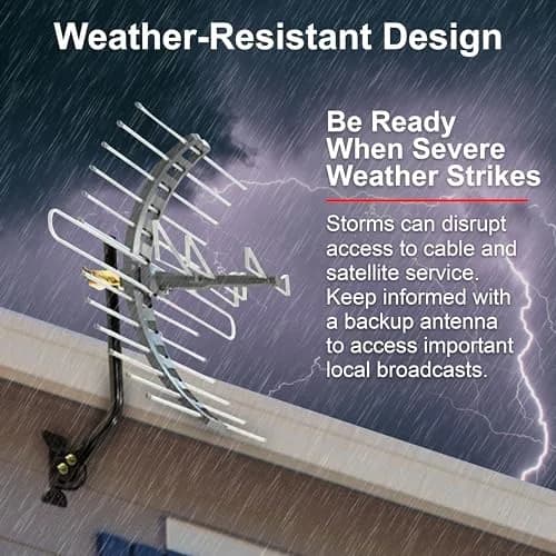 GE Outdoor HD Digital TV-Antenna (Pack of 3) | Long Range 70+ Mile, 4K & 8K Ultra HD Ready, Weather Resistant thumbnail 8