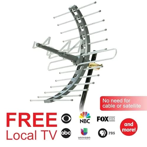 GE Outdoor HD Digital TV-Antenna (Pack of 3) | Long Range 70+ Mile, 4K & 8K Ultra HD Ready, Weather Resistant thumbnail 3