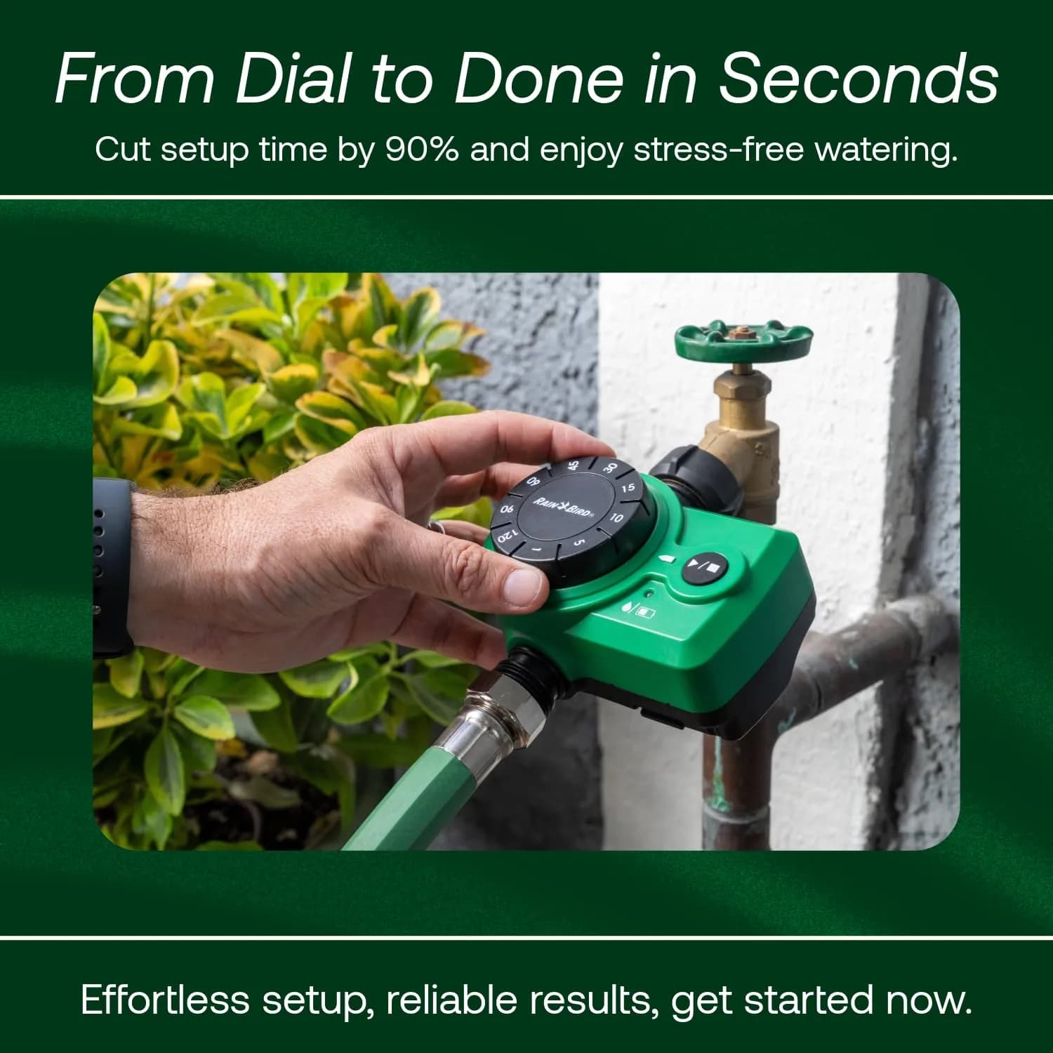 Rain Bird Digital Hose End Timer with Brass Inlet/Outlet, 1-Minute to 2-Hour Run Time, Pack of 5 - view 4