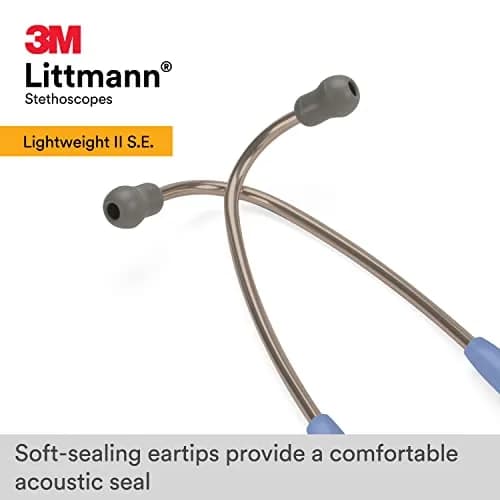 3M Littmann Lightweight II S.E. Stethoscope 2454, 118g, 71cm (28") Ceil Blue Tube (Pack of 3) | Dual-Head Acoustic Instrument thumbnail 5