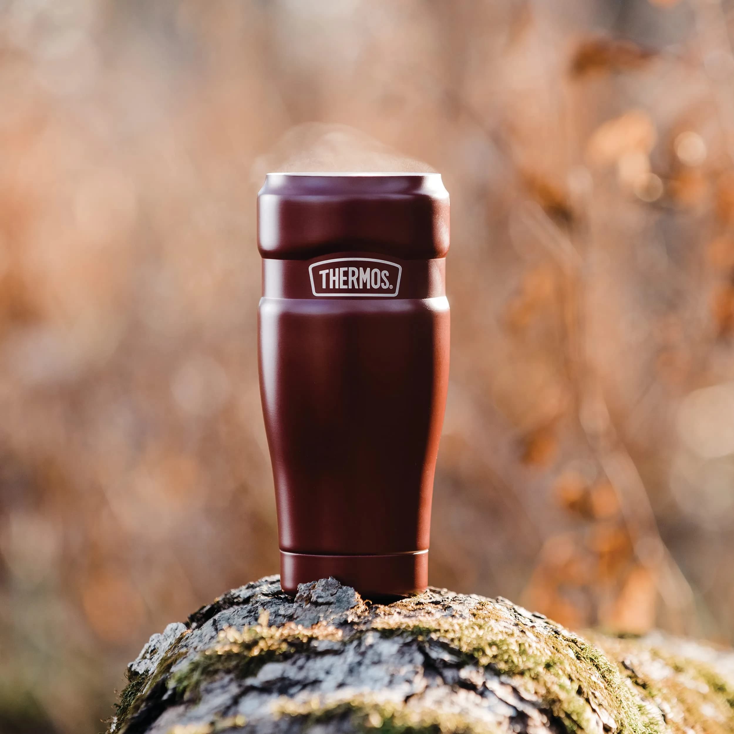 THERMOS Stainless King Vacuum-Insulated Travel Tumbler 16oz (590ml) Rustic Red, 4-Pack | Keeps Drinks Hot 7 Hrs, Cold 18 Hrs - view 7
