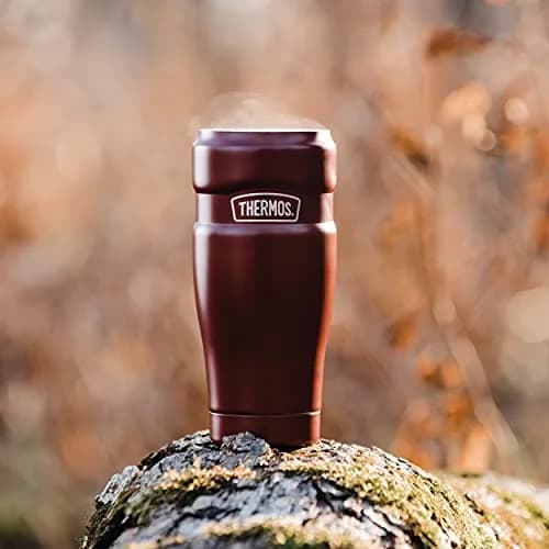 THERMOS Stainless King Vacuum-Insulated Travel Tumbler 16oz (590ml) Rustic Red, 4-Pack | Keeps Drinks Hot 7 Hrs, Cold 18 Hrs thumbnail 7