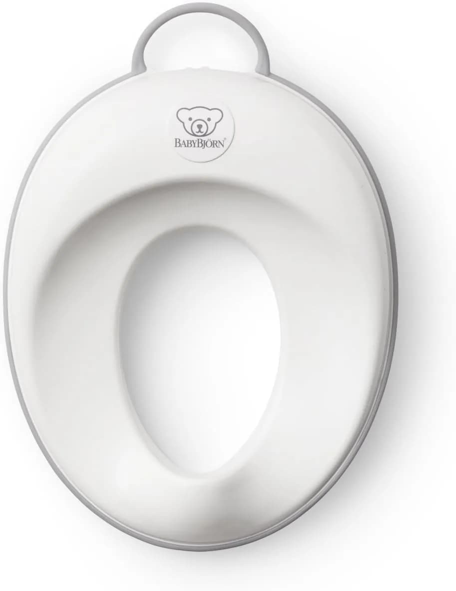 BabyBjörn Toilet Trainer,White/Gray (Pack of 6) | Ergonomic, BPA-Free Seat for Kids 2+