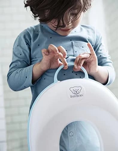 BabyBjörn Toilet Trainer,White/Gray (Pack of 6) | Ergonomic, BPA-Free Seat for Kids 2+ thumbnail 4