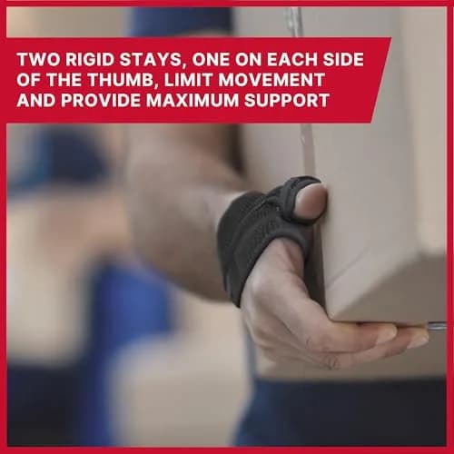 MUELLER Adjust-to-Fit Thumb Brace Spica Splint 600g (21.16 oz) | Targeted Compression for Pain Relief thumbnail 6