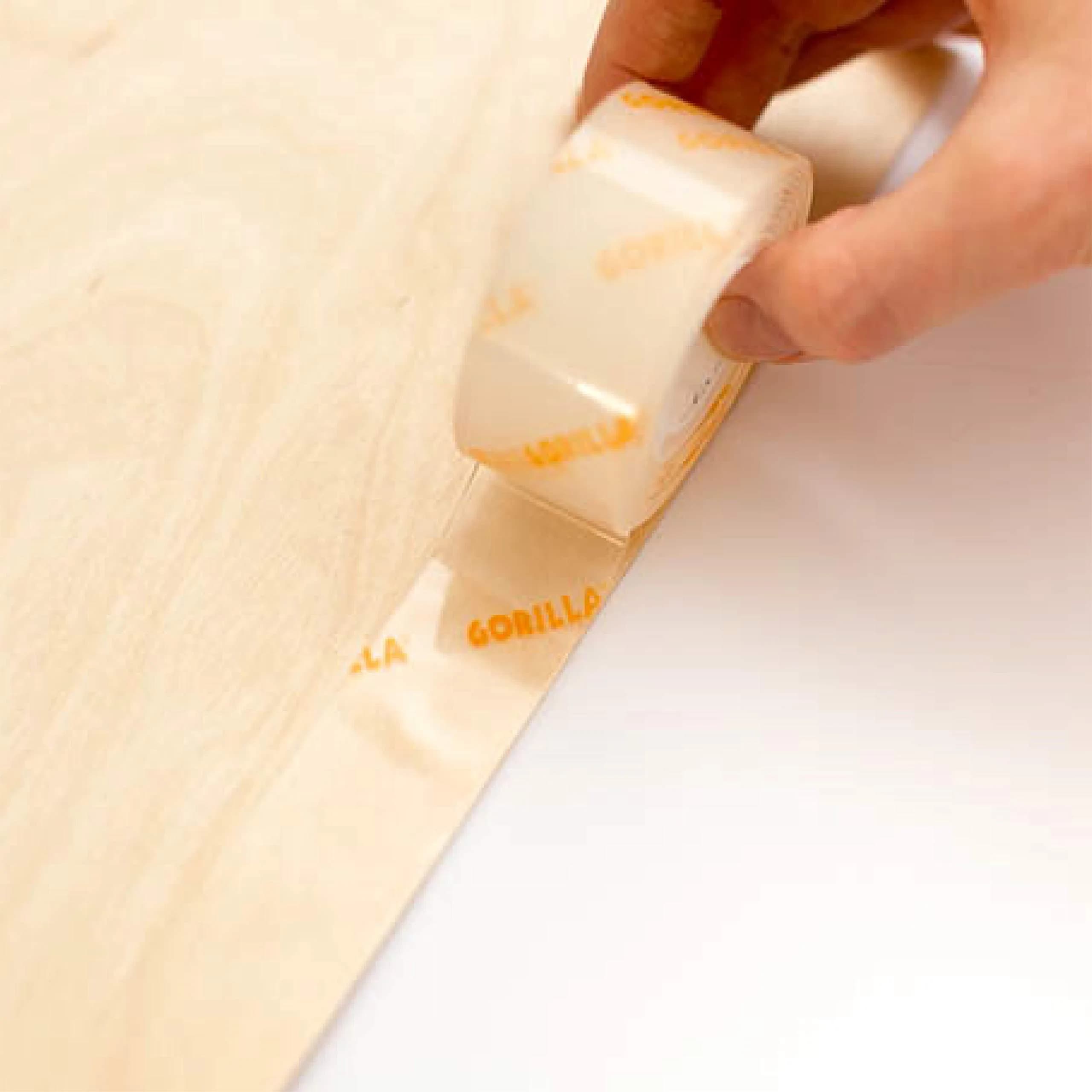 Gorilla Tough & Clear Double Sided Mounting Tape, Clear, 1" x 150" (Pack of 6) | Heavy Duty Weatherproof Adhesive - view 5