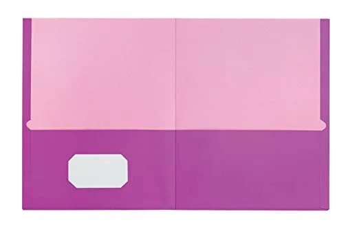 Oxford 2 Pocket Folders, Textured Paper, Assorted Colors, Letter Size, 200 Count | Heavy Paper Texture for Office & School thumbnail 3
