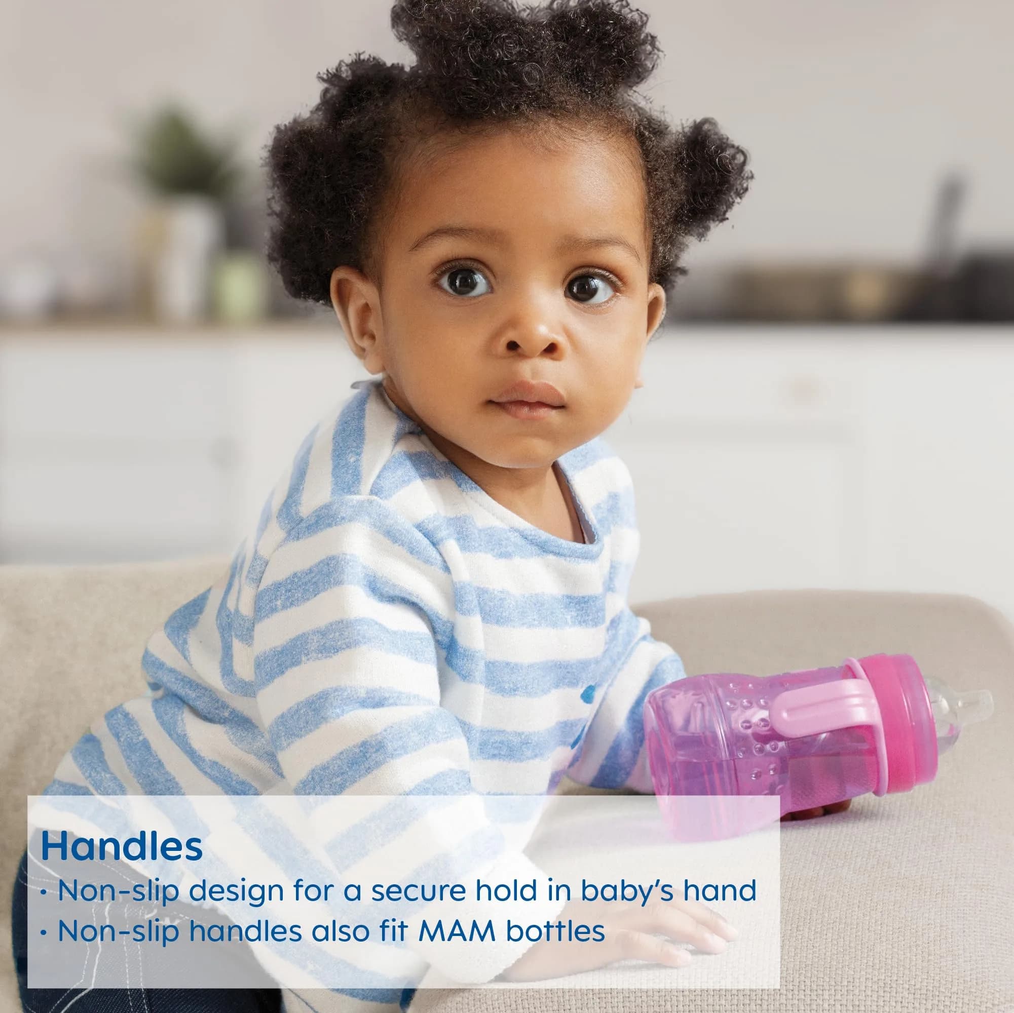 MAM Trainer Sippy Cup for Toddlers 1-3, 237ml (8 oz) | Spill-Free Nipple & Non-Slip Handles - view 3