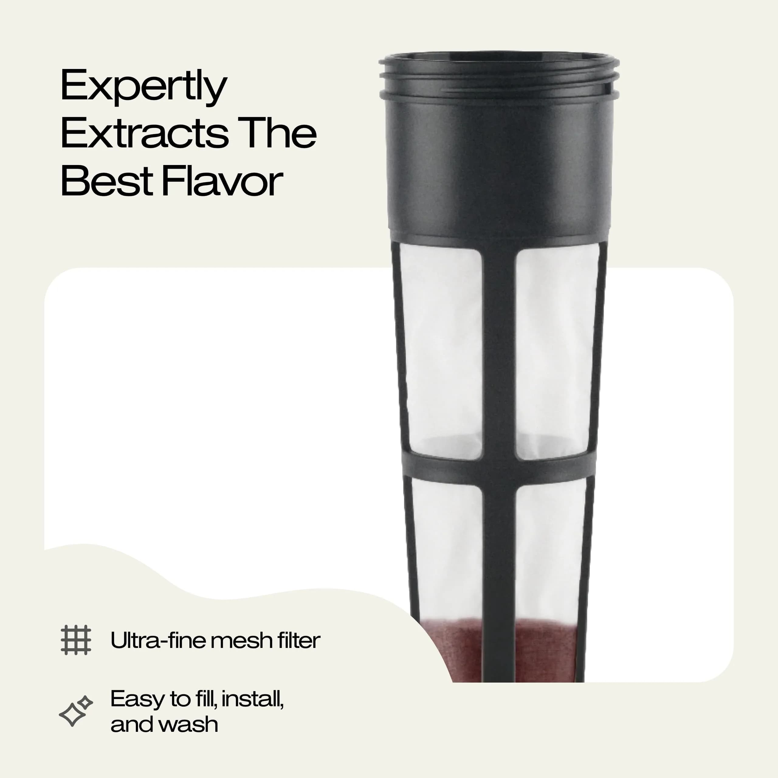 Takeya Deluxe 2 Quart Black Cold Brew Coffee Maker Pitcher - Pack of 4 - view 4