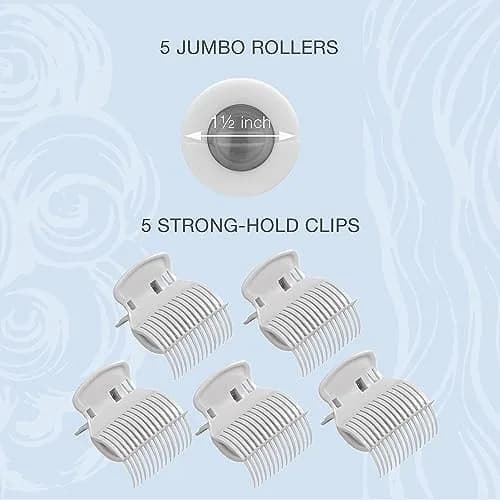 Conair Double Ceramic Hot Rollers 1½-Inch Pink/White | Long, Medium & Short Hair, Dual Voltage thumbnail 4