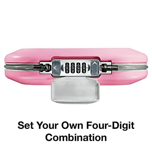 Master Lock Pink Portable Small Safe - Set Your Own Combination, Travel-Friendly Design for Phone, Passport & Money Storage, Model 5900DPNK (Pack of 4) | 1.73L (0.06 cu ft) thumbnail 4