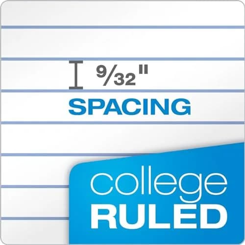 Oxford Loose Leaf Paper 8.5" x 11" | College Ruled, 500 Sheets, 3-Hole Punched (Pack of 10) thumbnail 4